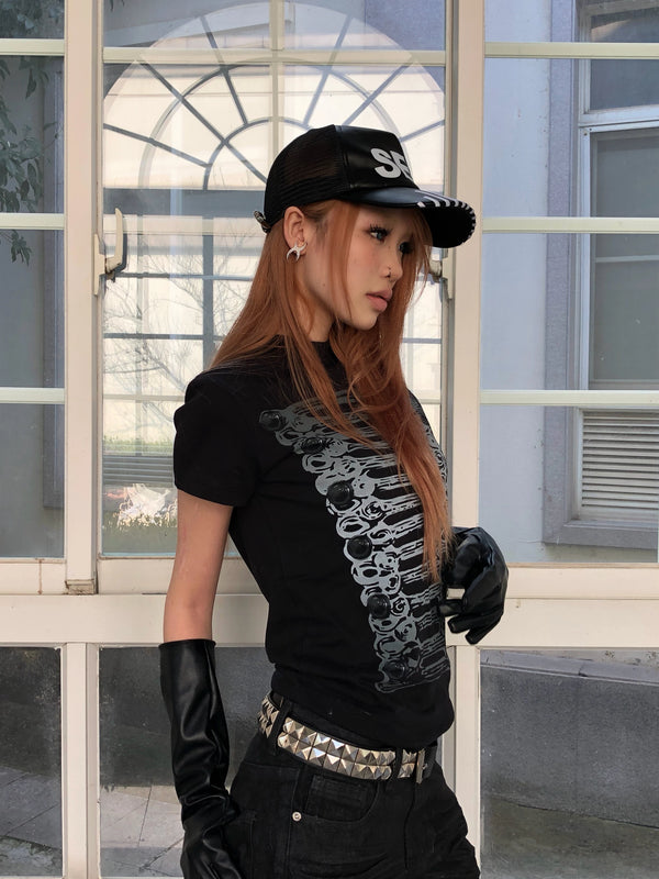 SLIM-FIT CARTOON PRINT T-SHIRT