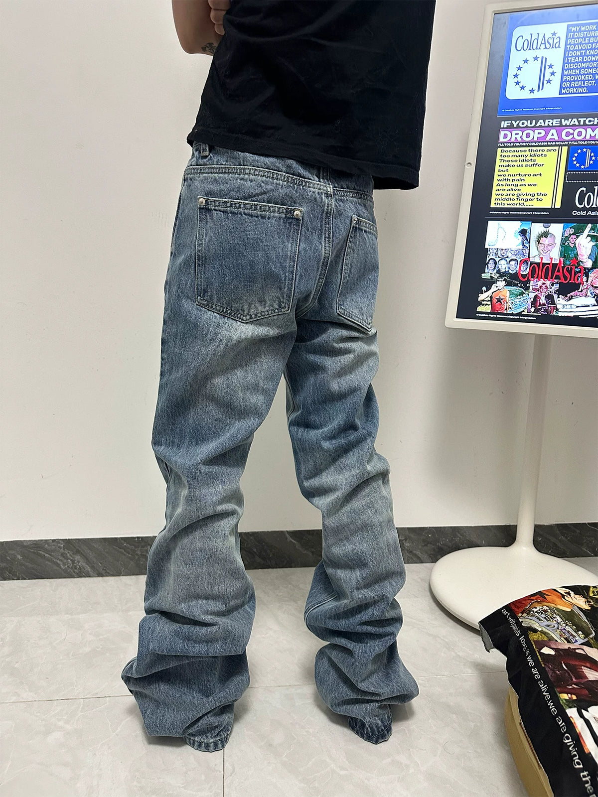 LIGHT BLUE MICRO SKINNY JEANS