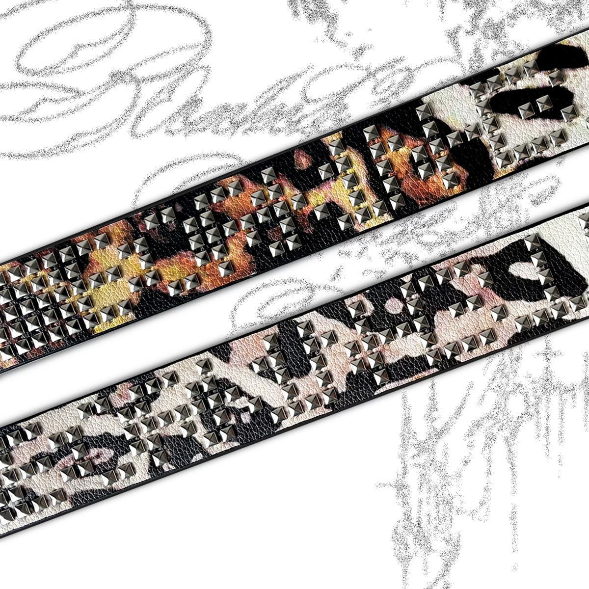 LEOPARD RIVET BELT WITH VISION SYSTEM