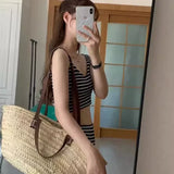 RETRO STRIPED HIGH-WAISTED SWIMSUIT