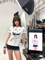 Y2K CATS RHINESTONE T-SHIRT