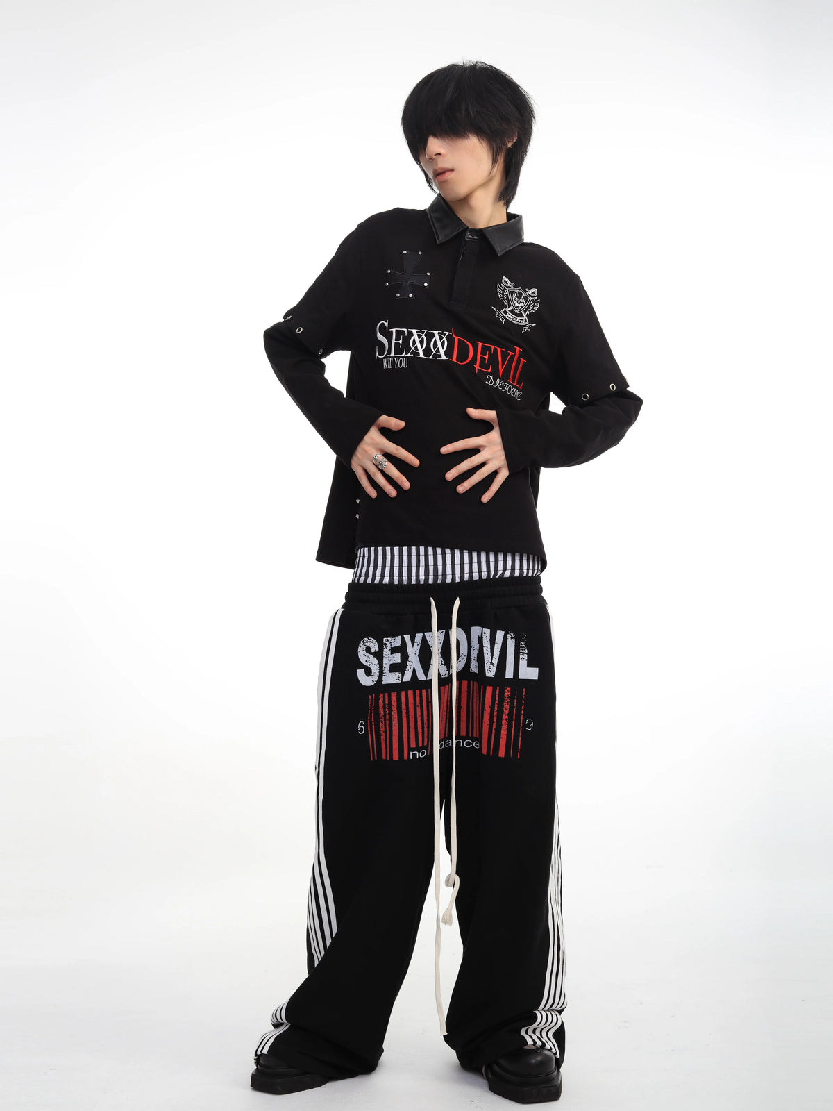 CASUAL STRIPE SWEATPANTS