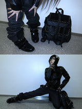 PUNK LEATHER SHOULDER BAG