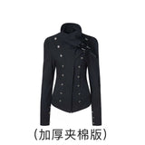 RETRO HIGH COLLAR COTTON JACKET