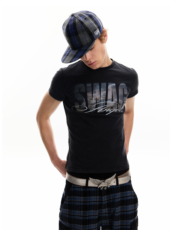 BRUSHED SILVER SWAGKISS TEE