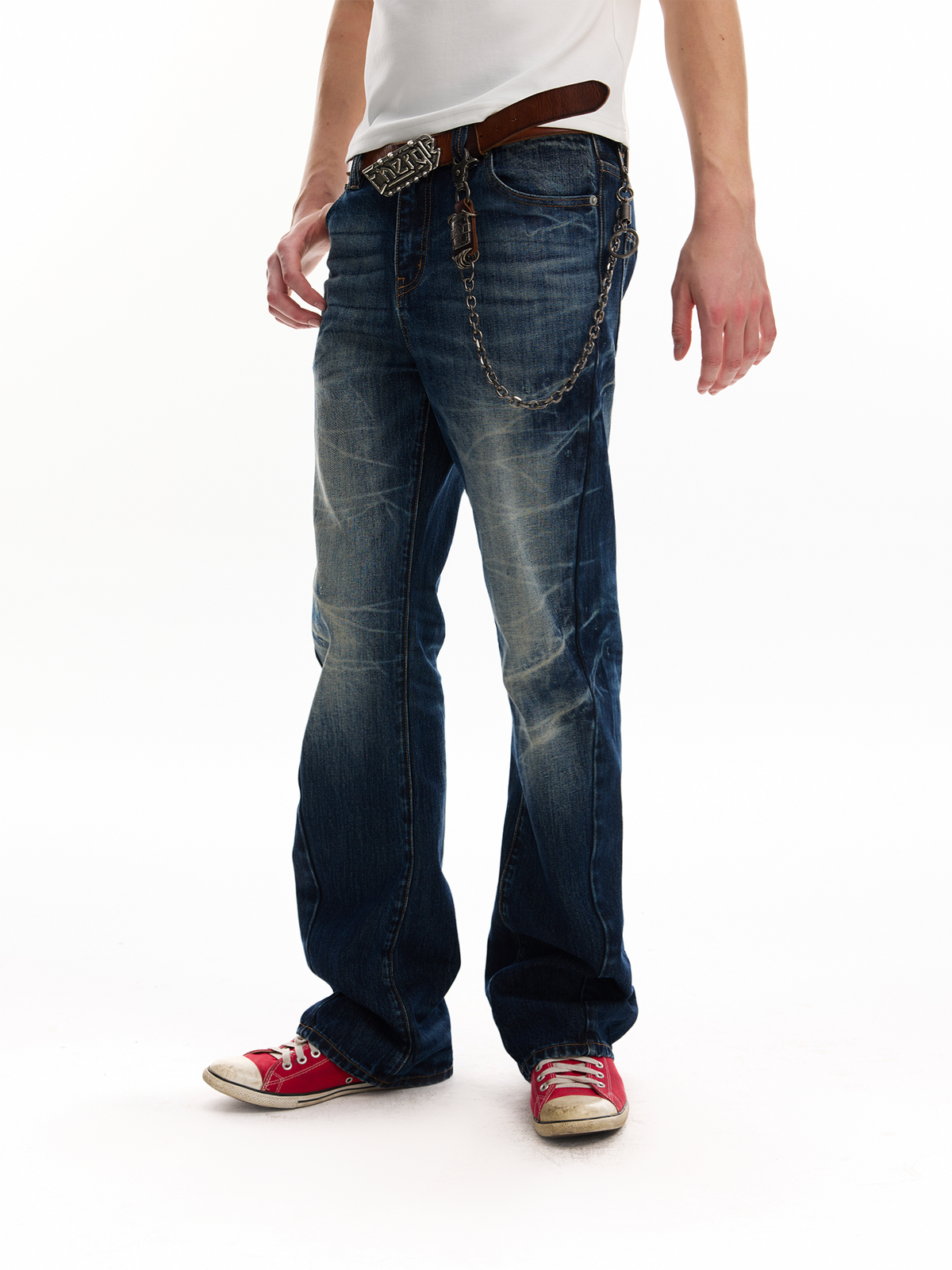 ICE BLUE CRACKLE JEANS