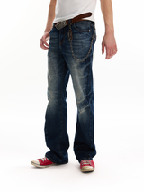 ICE BLUE CRACKLE JEANS