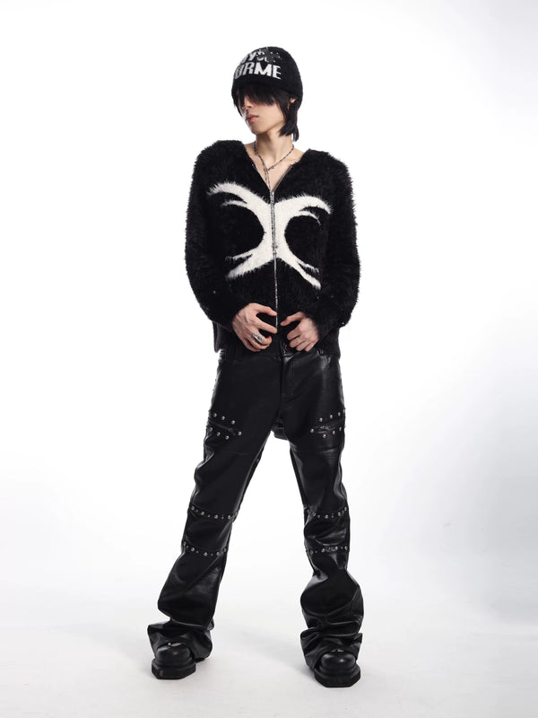 SLIM RIVET HEAVY PANTS
