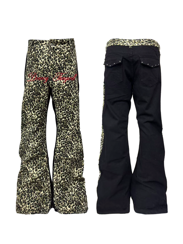 VINTAGE LEOPARD PRINT SKINNY JEANS