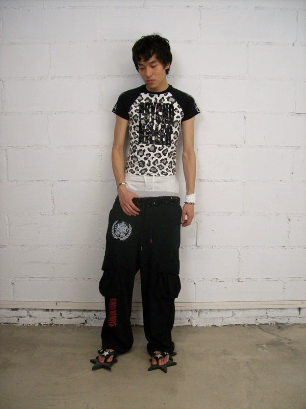 LEOPARD PRINT SEQUIN T-SHIRT