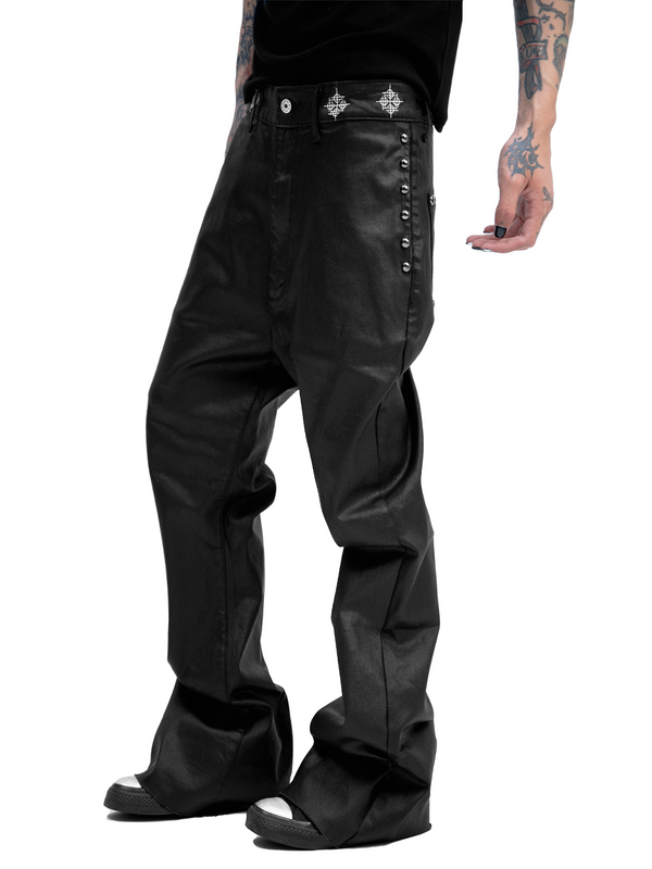 MICRO SLIM BRUSHED WAX JEANS