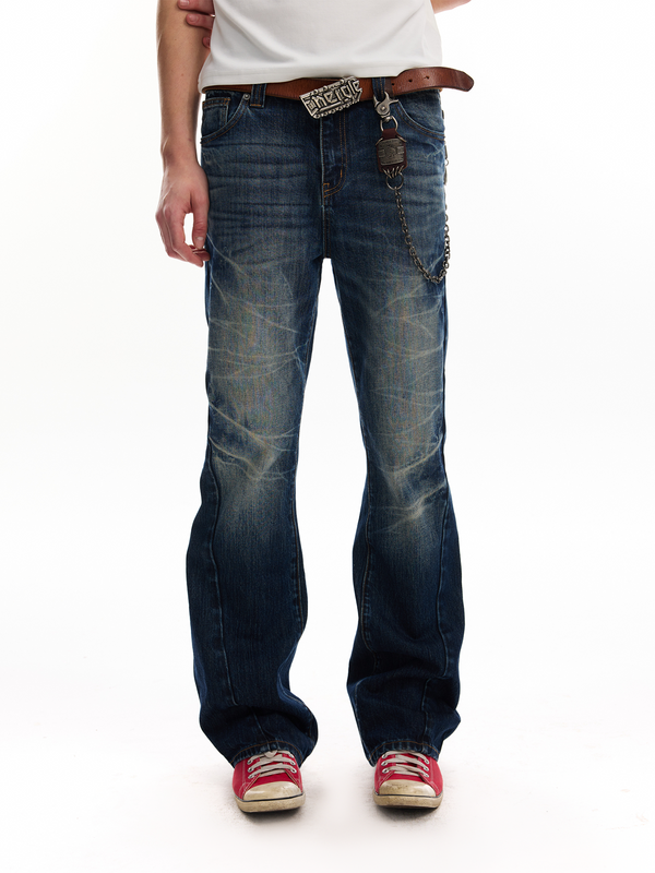 ICE BLUE CRACKLE JEANS