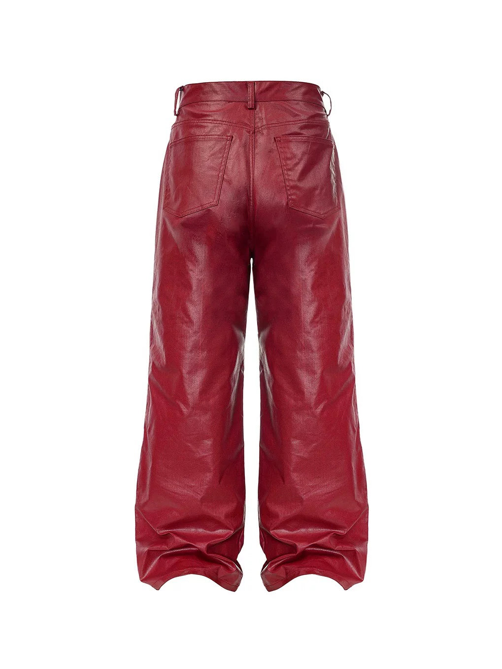 LIQUID METAL PINK COATED PANTS