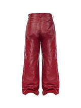 LIQUID METAL PINK COATED PANTS