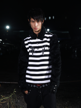 PUNK STRIPED POLO SHIRT