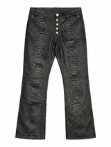 RETRO PYTHON LEATHER PANTS