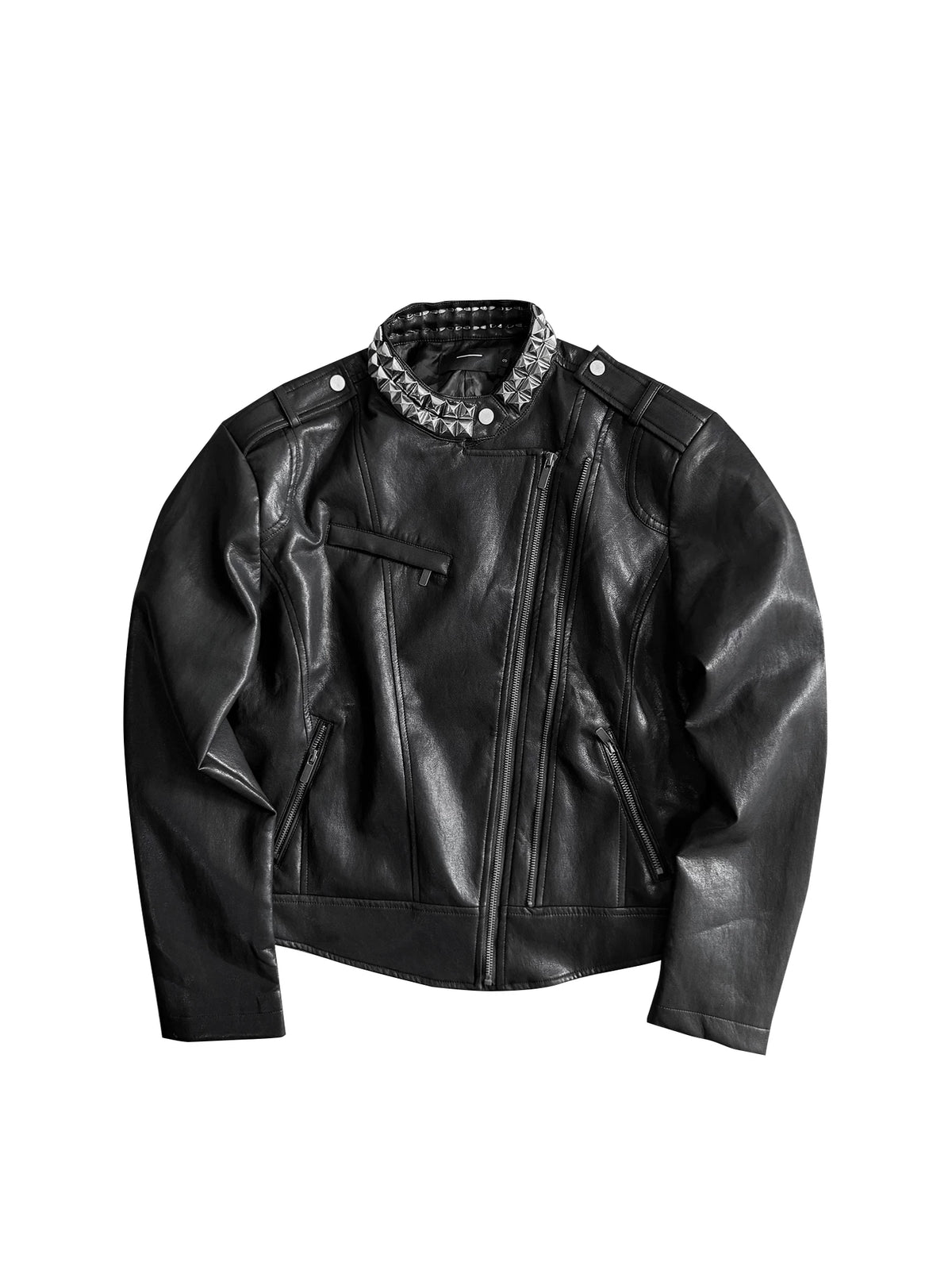 STUDDED SILK LINED JACKET