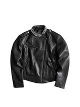STUDDED SILK LINED JACKET