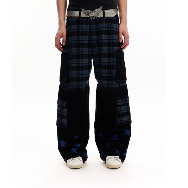 PATCHWORK DISTRESSED STREET JEANS