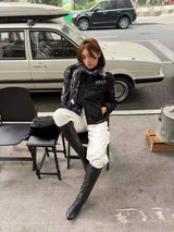 THICK COTTON COAT WITH FUR COLLAR
