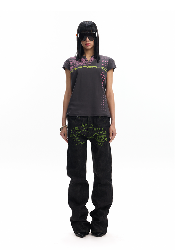 HIGH DENSITY EMBROIDERED PANTS