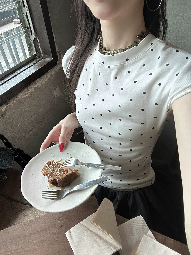 VINTAGE POLKA DOT T-SHIRT