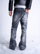 CRACKED BRUSHED WAX JEANS