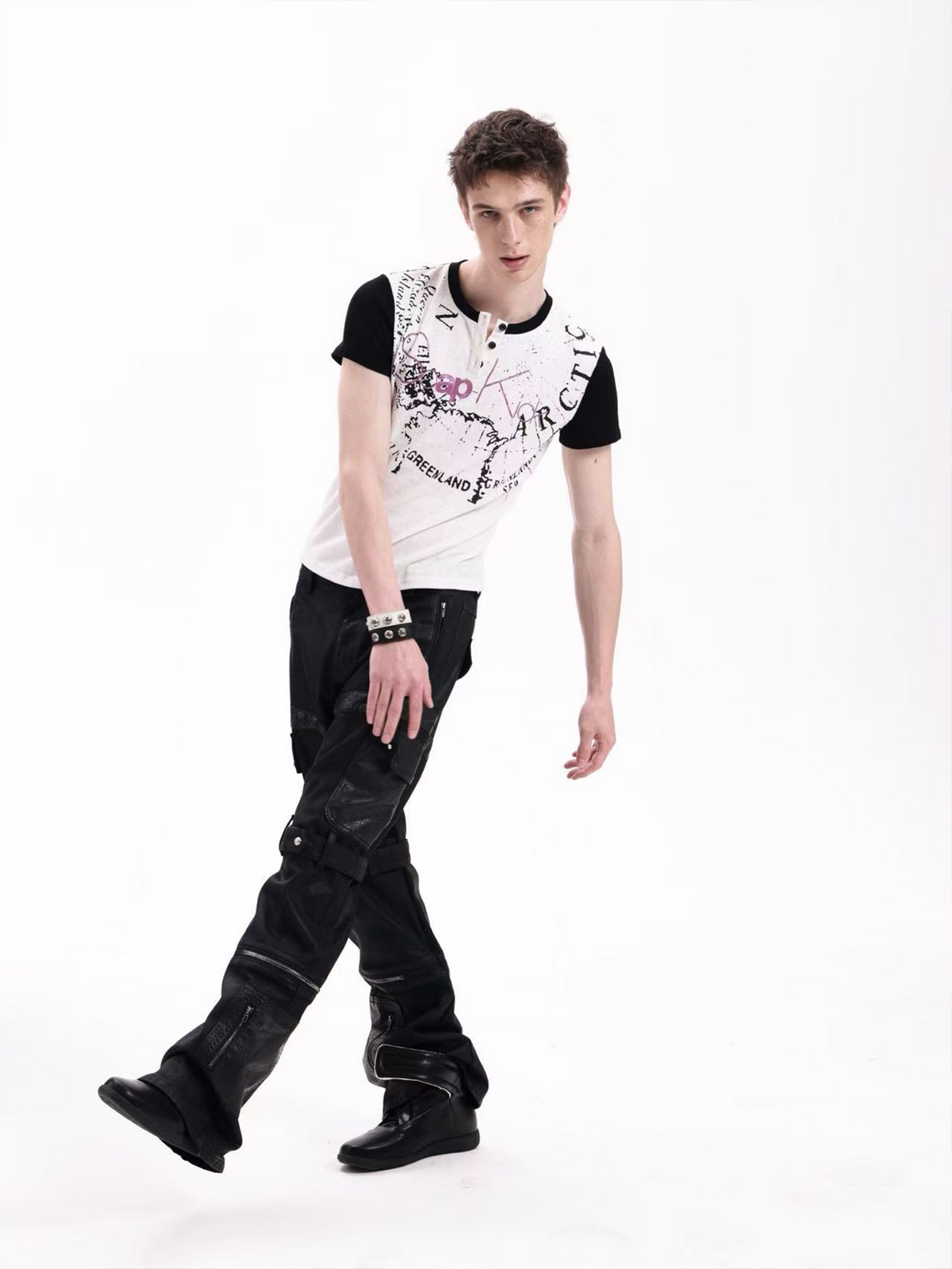 COLOR BLOCK PATCHWORK T-SHIRT