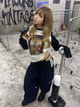 PORTRAIT PRINT LONG SLEEVE TEE