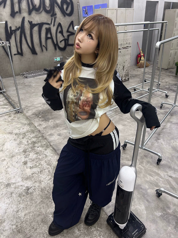 PORTRAIT PRINT LONG SLEEVE TEE