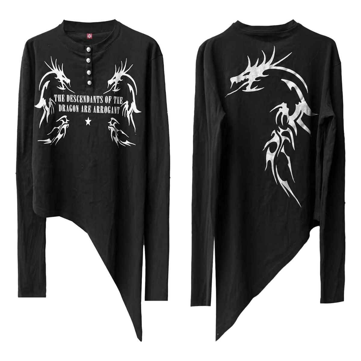 IRREGULAR DRAGON PATTERN T-SHIRT