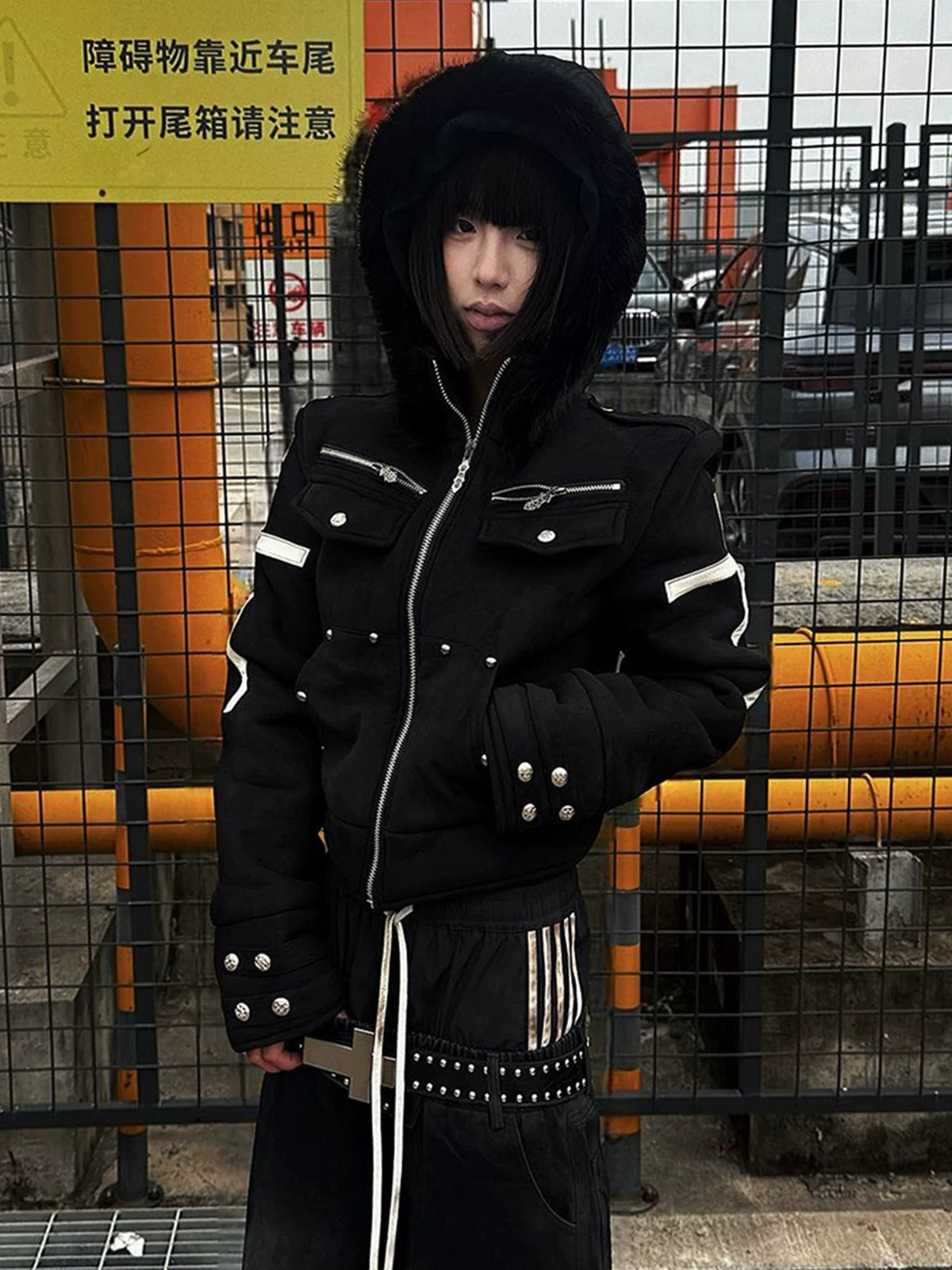 HOODED SUEDE JACKET WINTER