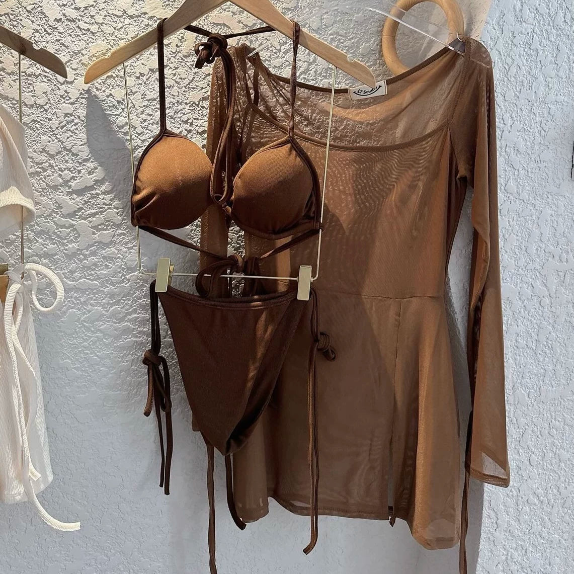 SLIMMING TULLE COVER-UP SET