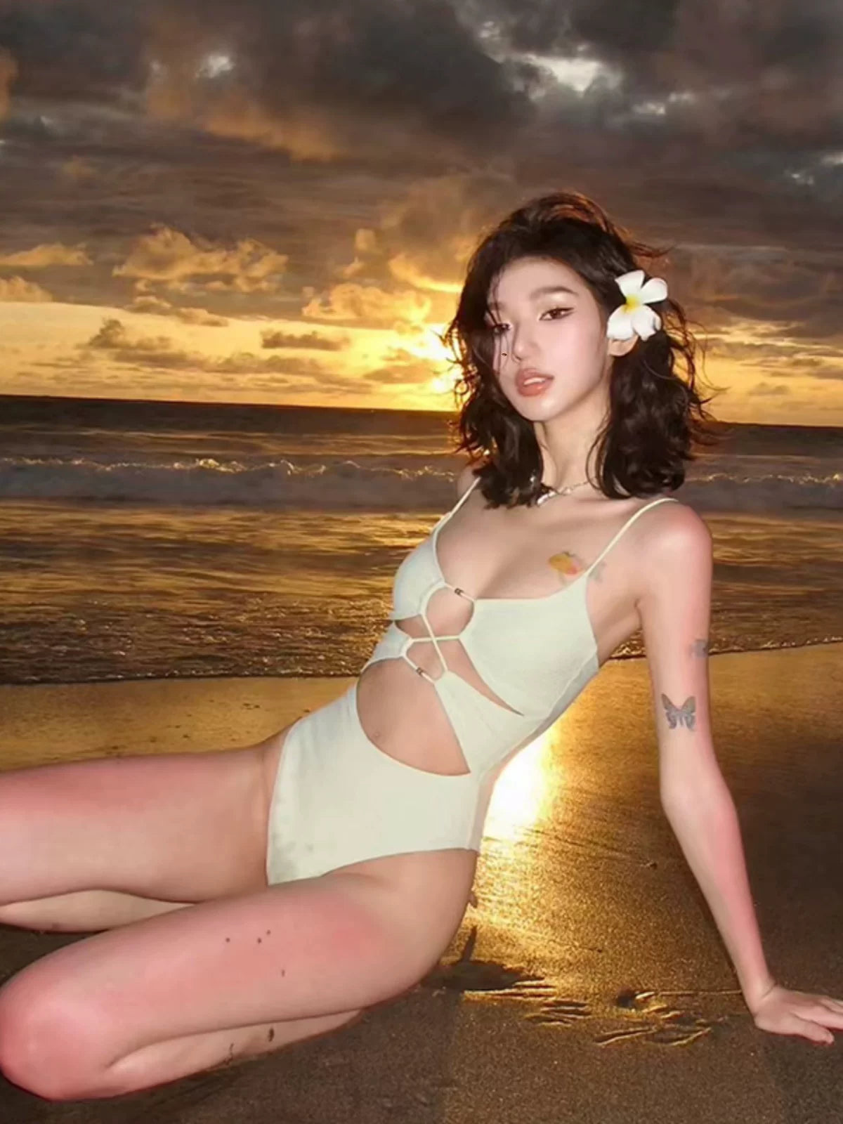 LUXURY CUTOUT ONE-PIECE SWIMSUIT