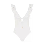 SLIMMING RUFFLE ONE-PIECE SWIMSUIT