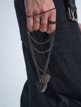 SILVER ROCK COUPLE'S NECKLACE