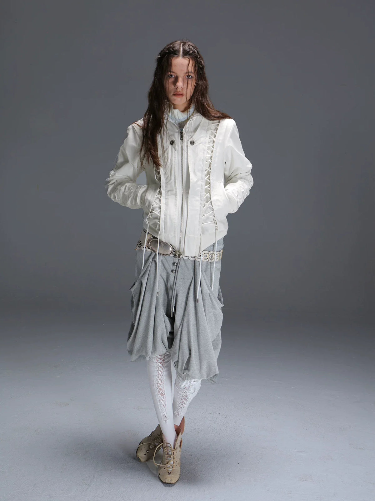 FAUX FUR SHAWL PARKER JACKET