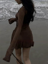 SLIMMING TULLE COVER-UP SET