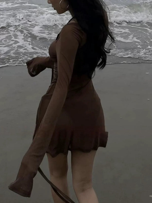 SLIMMING TULLE COVER-UP SET