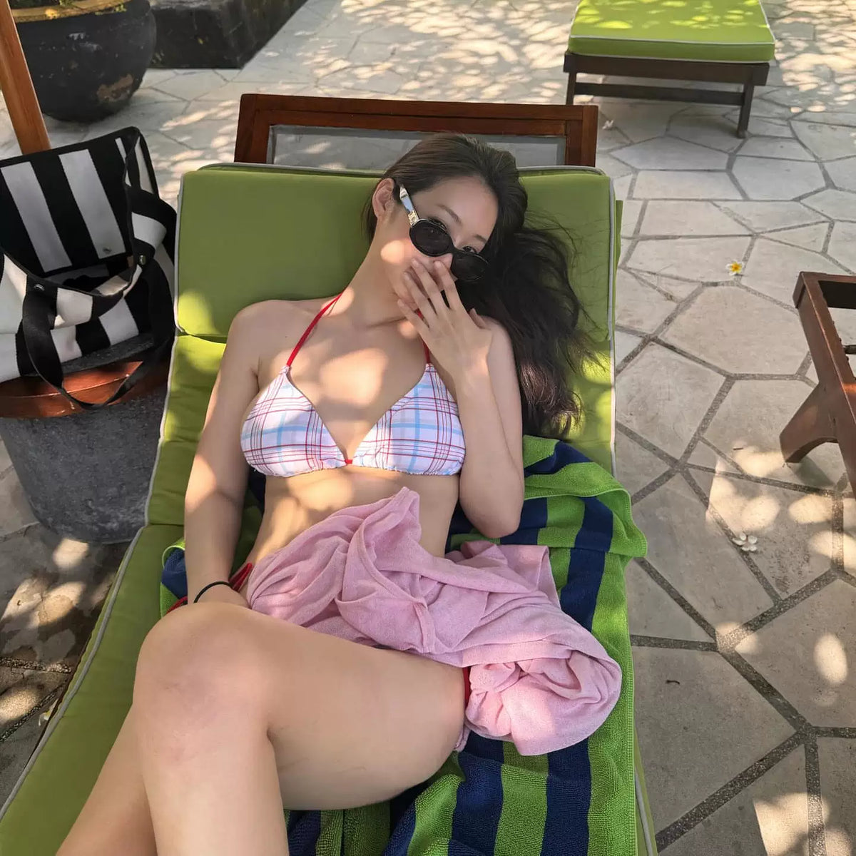 RETRO CHECKERED BIKINI SET
