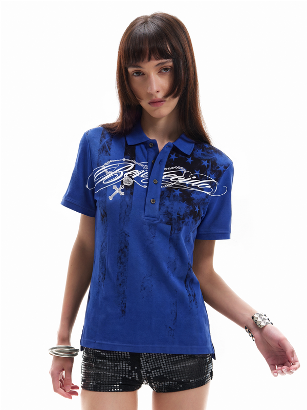 PATRIOTIC ASIAN STREETWEAR POLO SHIRT