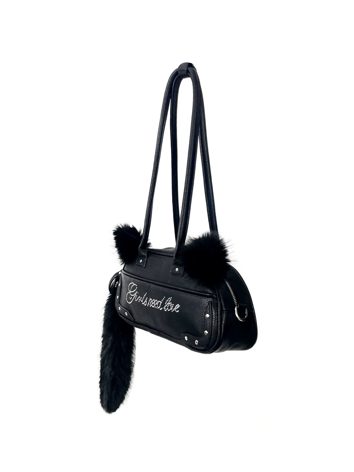 CUTE PLUSH CAT TAIL HANDBAG