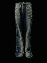 FLARED DENIM WASH JEANS