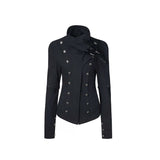 RETRO HIGH COLLAR COTTON JACKET