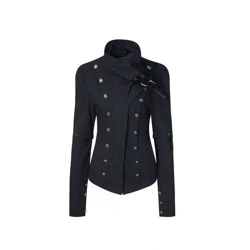RETRO HIGH COLLAR COTTON JACKET