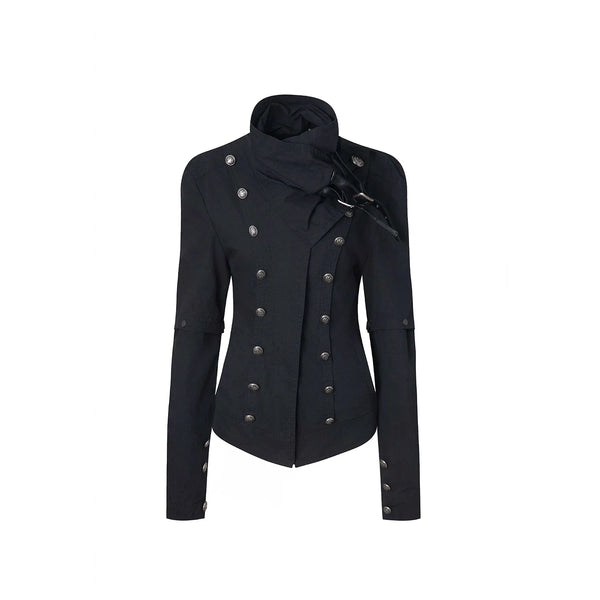RETRO HIGH COLLAR COTTON JACKET