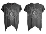 SWALLOWTAIL HEM T-SHIRT