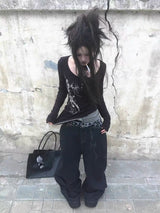 LEOPARD PRINT WIDE LEG PANTS
