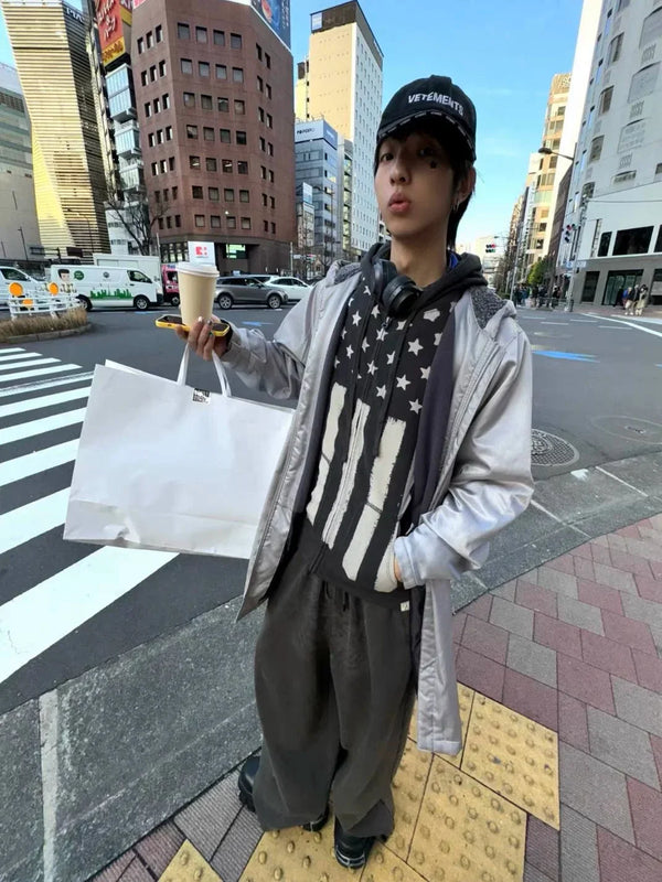 VINTAGE FLAG HOODIE JACKET