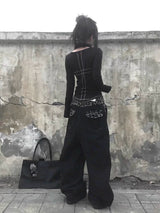 LEOPARD PRINT WIDE LEG PANTS